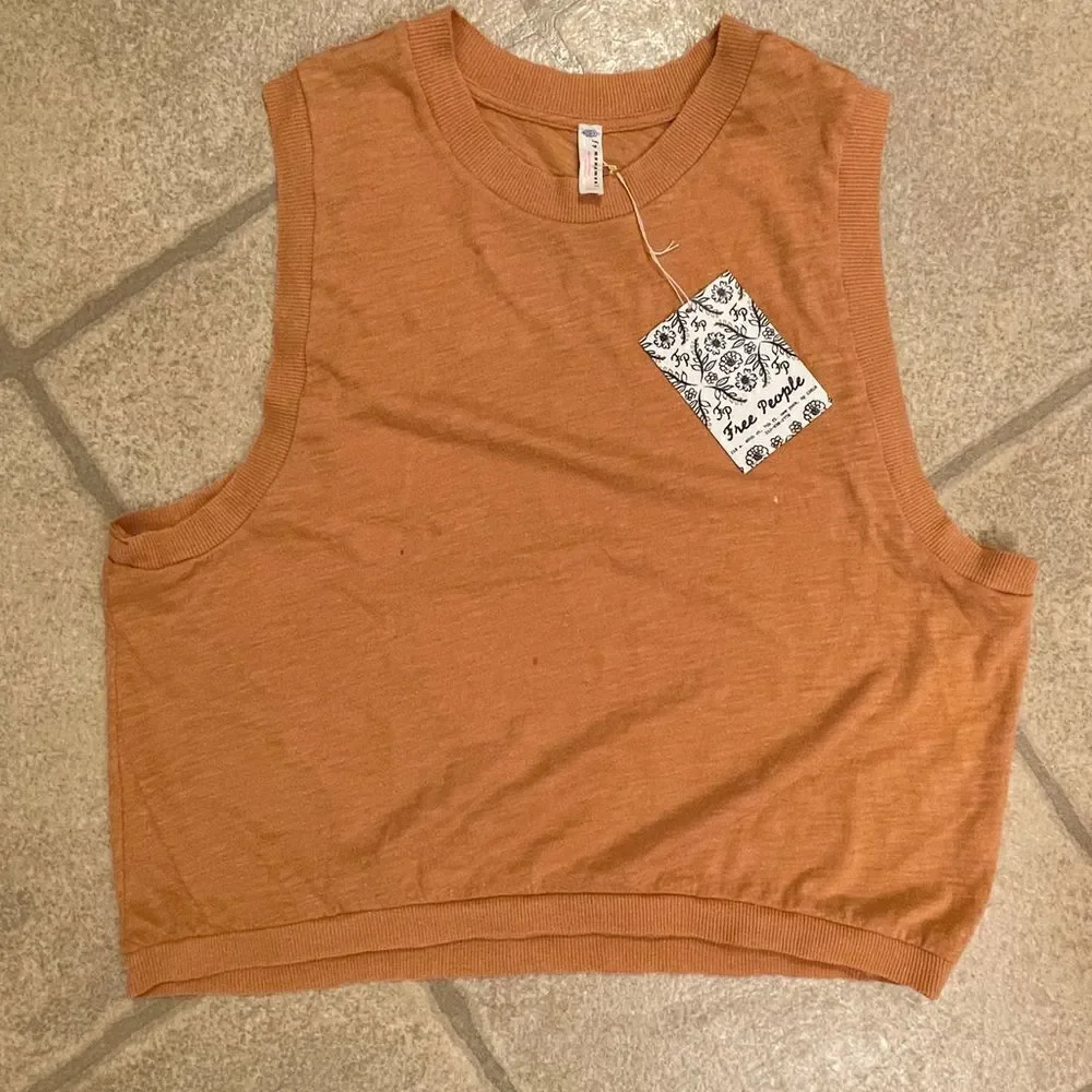 Free People Love Tank Golden Ochre XS